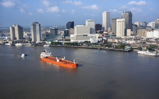 Take in the sights of the Mississippi River and the New Orleans skyline.