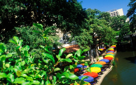 The Riverwalk is one story below street level.