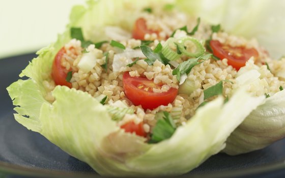 Tabouleh, a salad made from cracked wheat, tomatoes, parsley, onions, olive oil and lemon juice, is offered at the Pita House.