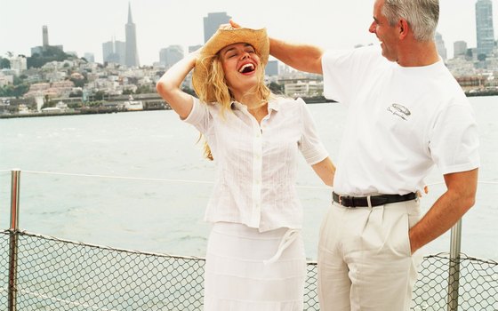 Dress for the weather when heading out on the ferry to Alcatraz.