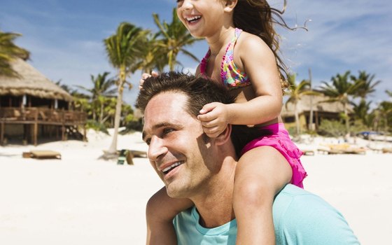 The white sand beaches and warm Caribbean waters of the Mayan Riviera are great for families.
