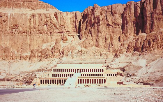 The Mortuary Temple of Queen Hatshepsut houses an intriguing mix of ancient art and decimation.