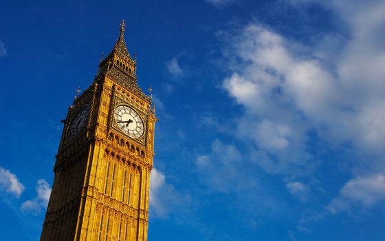 Big Ben is actually the bell inside the Houses of Parliament clock tower.