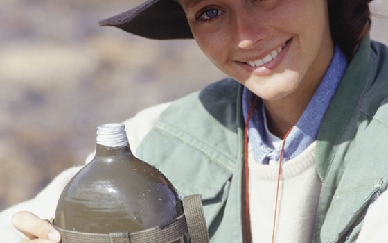 A wide-brimmed hat and plenty of drinking water can prevent sun-related injuries.