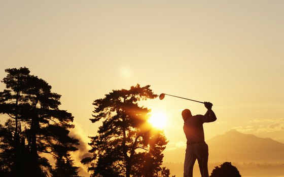 Take in a round of golf to end the day.
