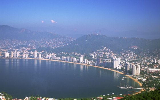 Acapulco is famous for its golden necklace of sandy beach.