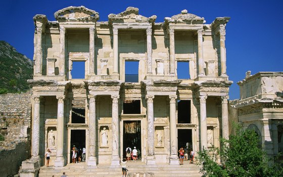 In Ephesus, the Library of Celsus was built in the year 117 to hold thousands of scrolls.