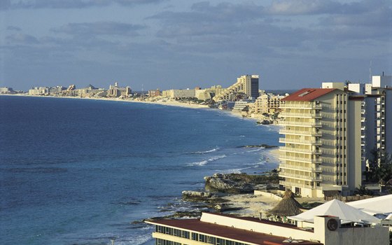 The hotel zone in Cancun contains many all-inclusive resorts.