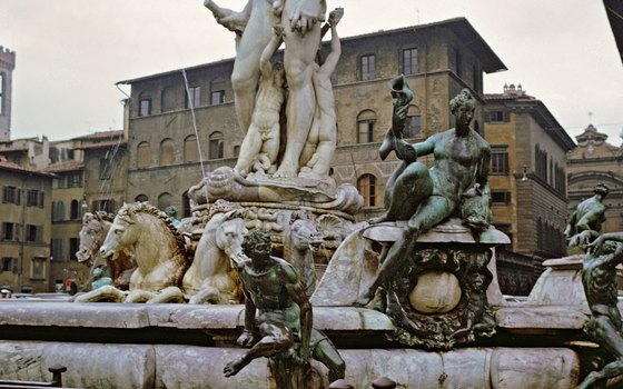 Piazza della Signoria's Nepture Fountain is a popular local meeting spot.