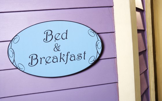 A bed and breakfast is more low key for a romantic weekend.