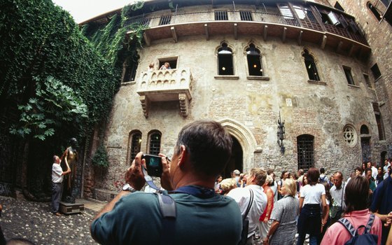 Verona's Romeo and Juliet wall will give you a chance to quote Shakespeare.