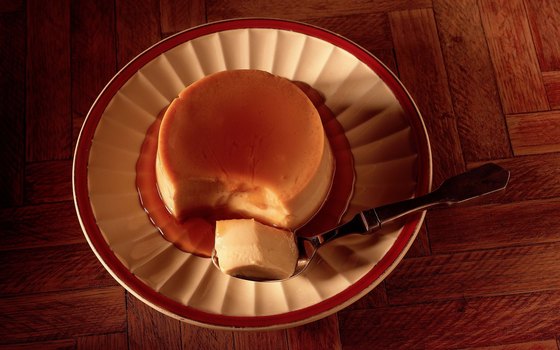 Flan is a favorite Mexican dessert.