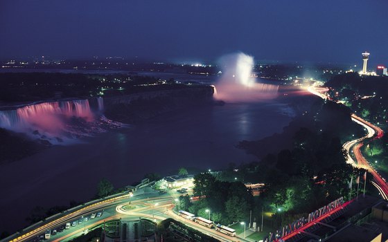 Lighting the falls is a tradition dating back to the 1860s.