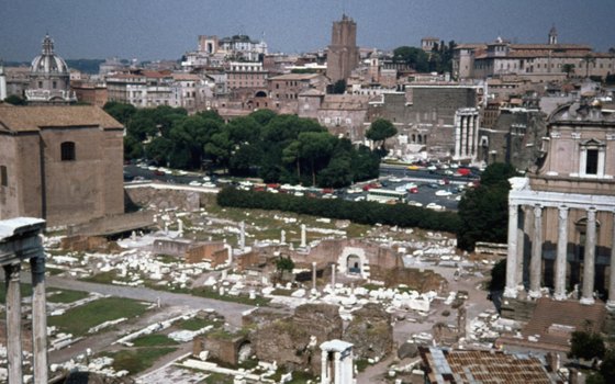 The Forum was the center of the known world.
