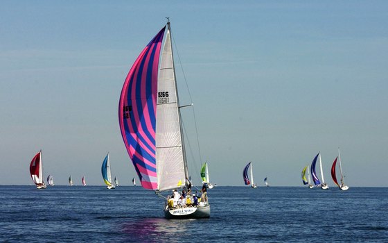 A sailing race from Port Huron on Lake Huron.