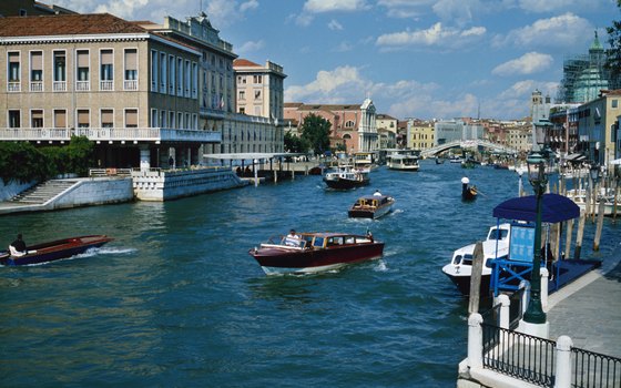 Venice's Grand Canal is the most heavily traveled in the city.