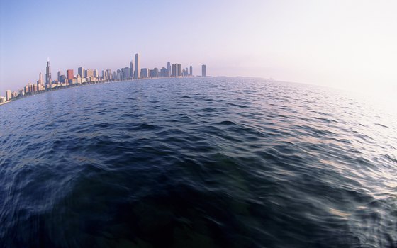 Lake Michigan provides 26 miles of lakefront for Chicago residents.