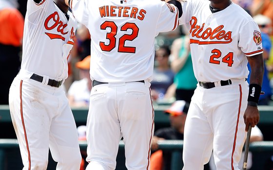 The Baltimore Orioles play in the Grapefruit League during spring training in Sarasota.