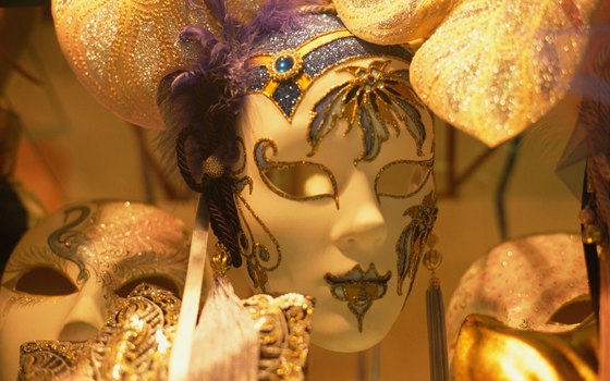 While window-shopping in Venice, you may come across elaborate masks.