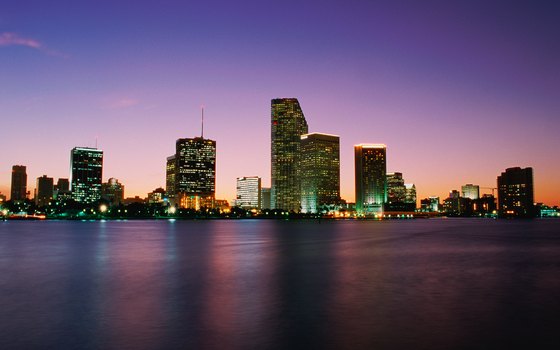 Miami features numerous non-stop international flights.