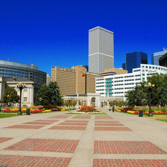 A sunny day in downtown Denver, Colorado