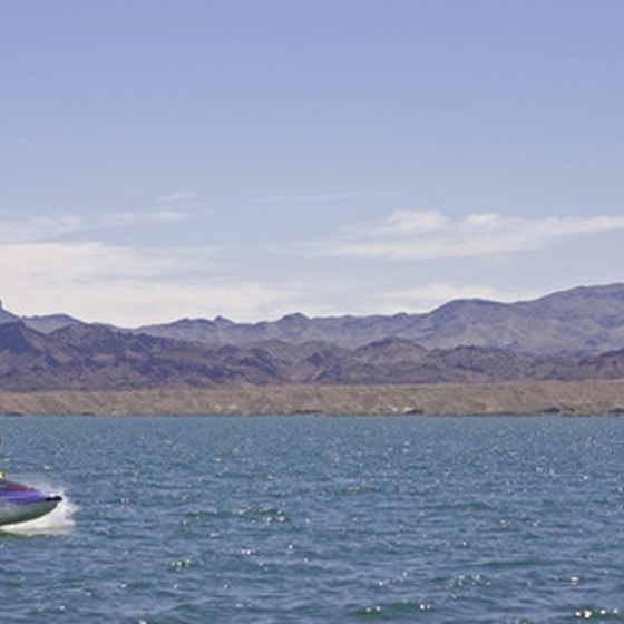 Personal watercraft on the Colorado River south of Laughlin