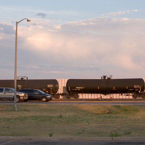 Freight trains are a common sight across America.