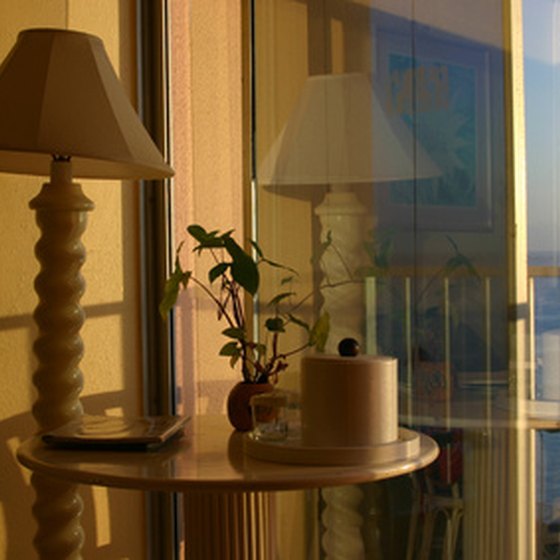 Beach hotels offer ocean-view rooms.