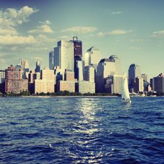 New York's major waterways include the Hudson River.