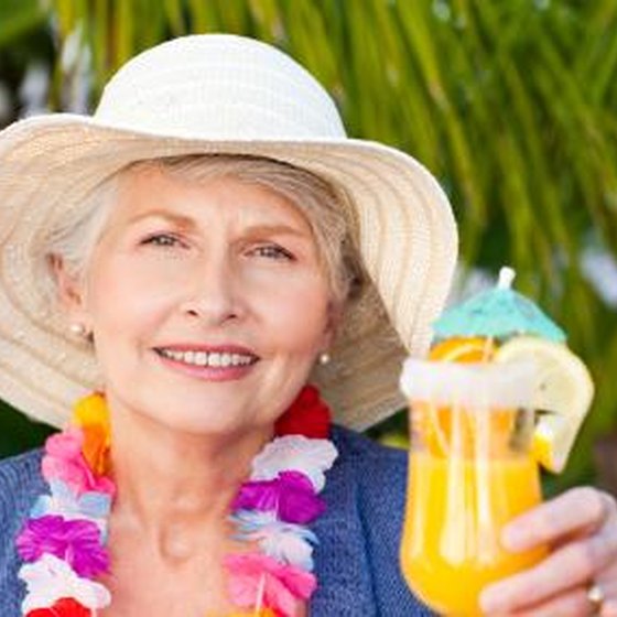 older woman in tropics