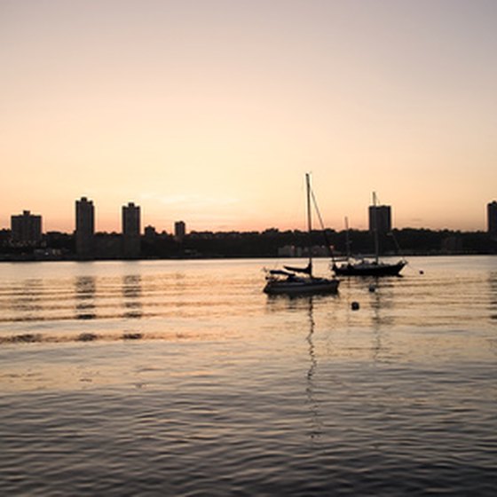 Sunset over the Hudson River