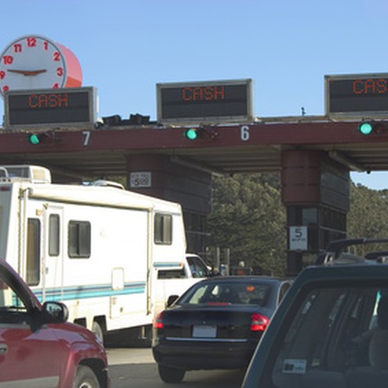 Prepare for toll costs before traveling. Toll costs vary by road and state.