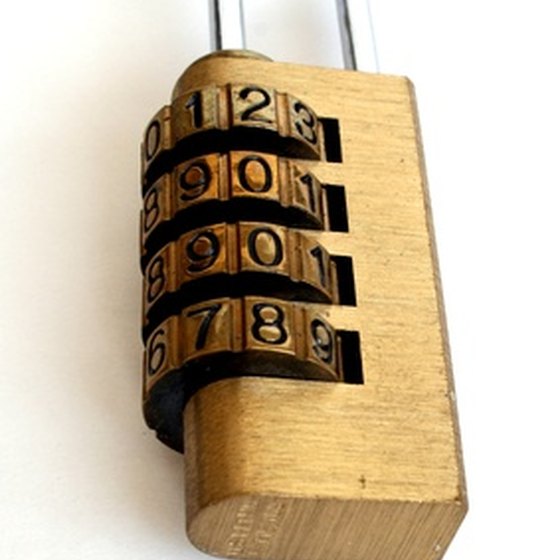 TSA-approved combination locks can be reset in a few steps.