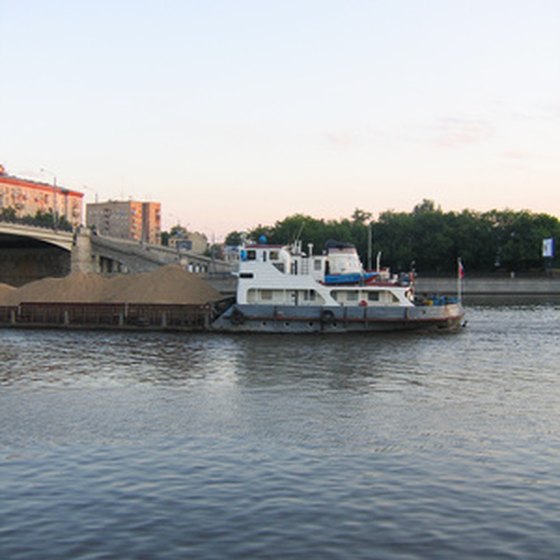 The Mississippi River provides a scenic place for a barge cruise.