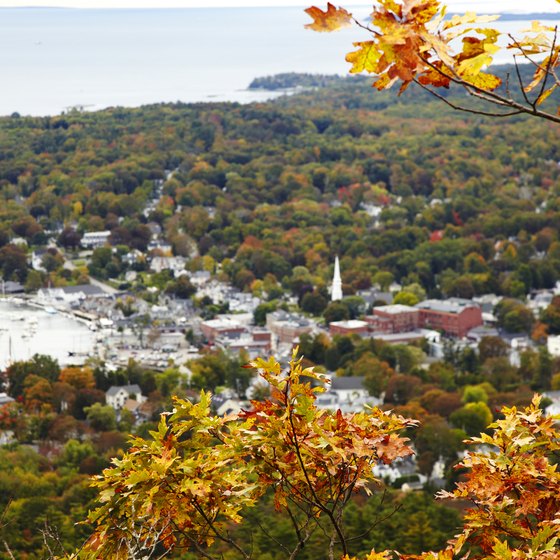 Begin a New England drive in Camden, Maine at the start of fall foliage season.