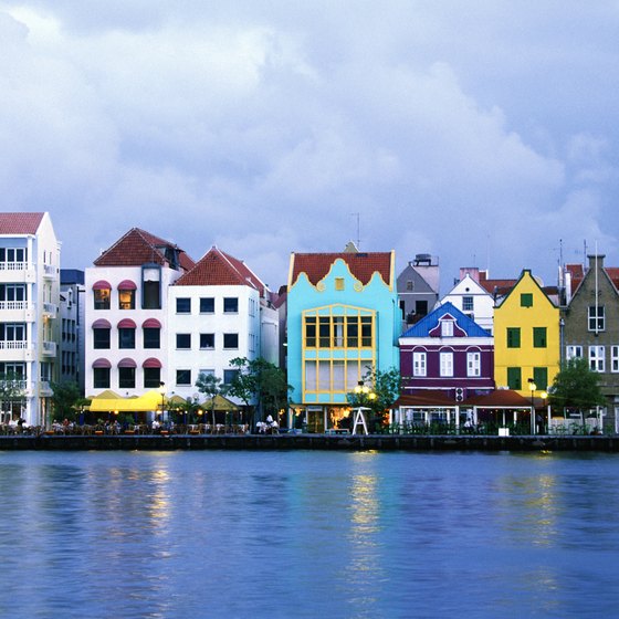 The waterfront of Willemstad, the capital of Curacao