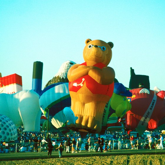 Omaha's Labor Day parade features six giant helium balloons.