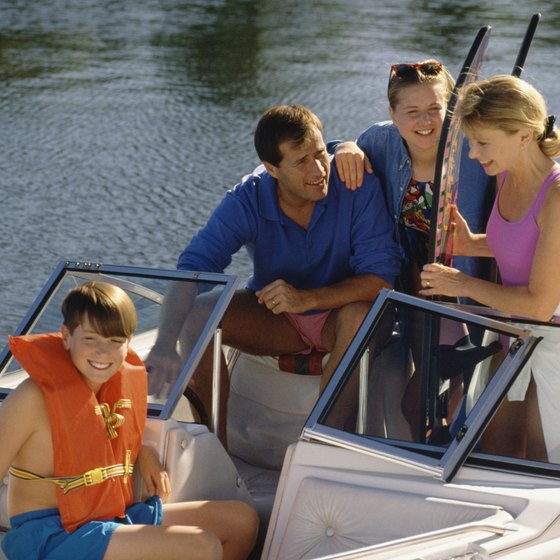 You and your family can enjoy water sports on the lakes near Nashville.