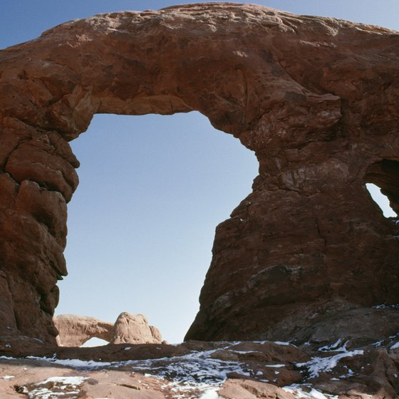 Arches National Park gets its name from unusual rock formations found there.