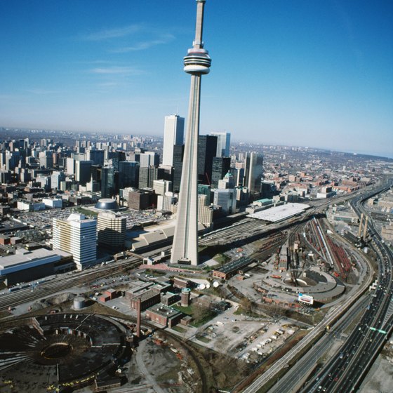 Toronto's CN Tower is one of the tallest structures in the world.