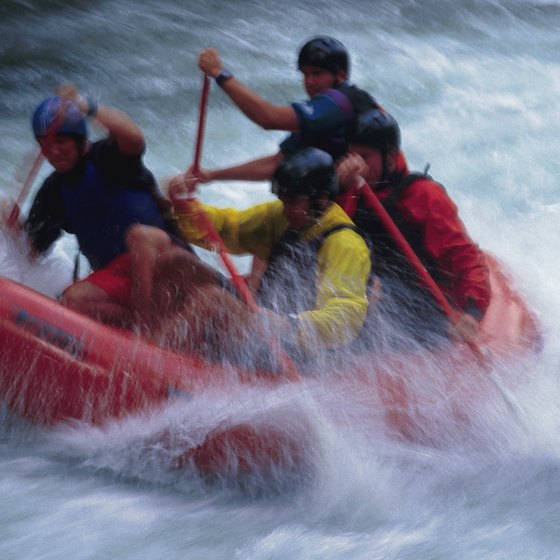 Thrill through rapids on a Letchworth State Park rafting adventure.