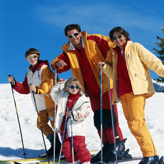 Angel Fire Resort caters to snow skiing families.