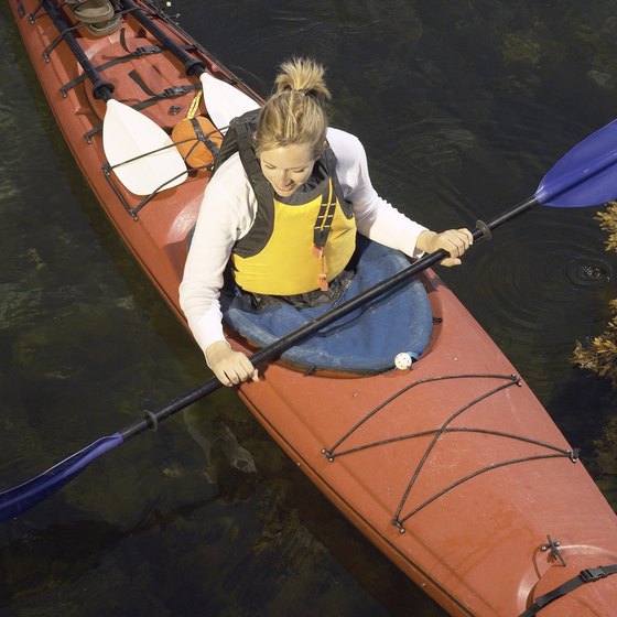 Sea kayaks offer an up-close view of the South African coastline.