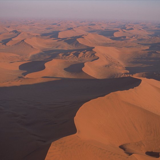 The dunes of the Namib Desert are one of Namibia's most visited landforms.