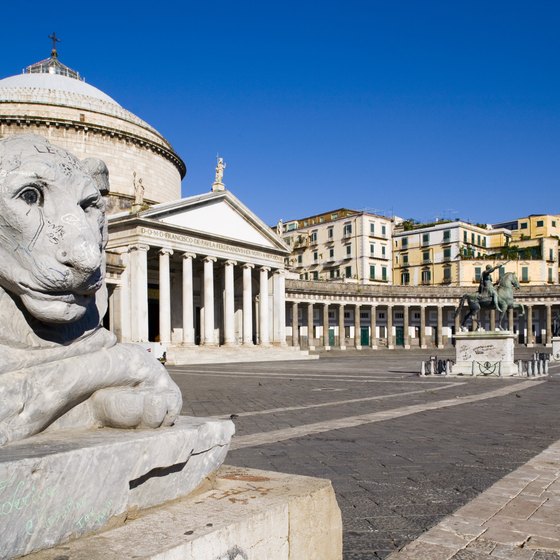 Piazza del Plebiscito is one of Naples' most distinctive areas.