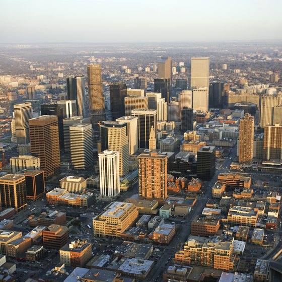 Even from above, Denver's architecture stands out.