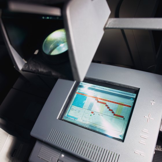 LCD panels let you use your laptop with an overhead projector.