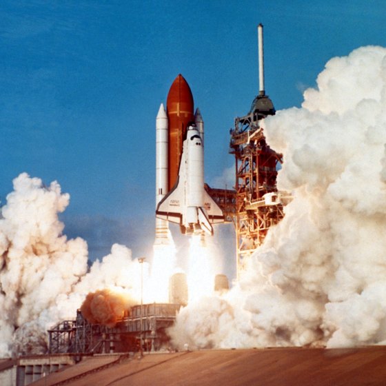 Cape Canaveral's iconic image -- a shuttle launches into space.