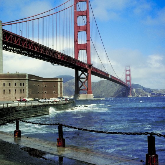 The destination city's most famous landmark is the Golden Gate Bridge.