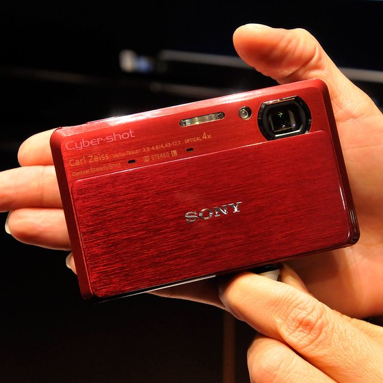Bluetooth-enabled cameras such as this Sony can print wirelessly on compatible printers.